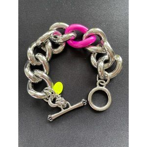 Juicy Couture Chunky Link Pink Pace Bracelet